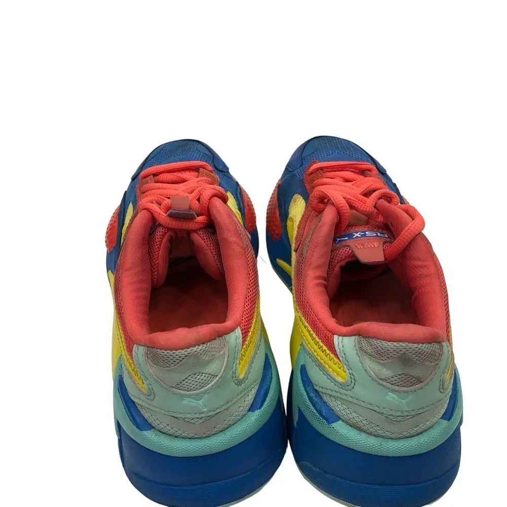 Puma RS-X3 Puzzle Palace Blue 372357-10 Orange/Blue/Yellow SIZE 7C‎